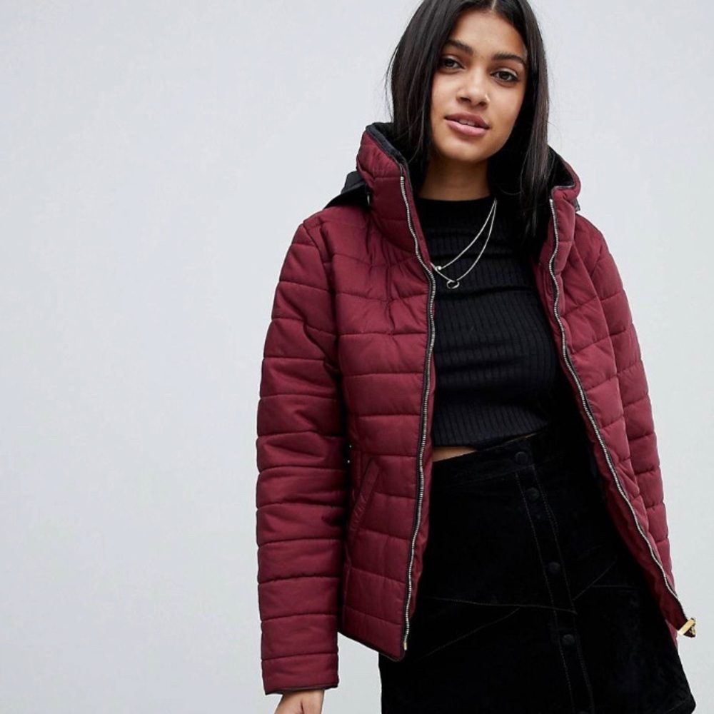 ASOS AX Paris Padded High Neck Jacket